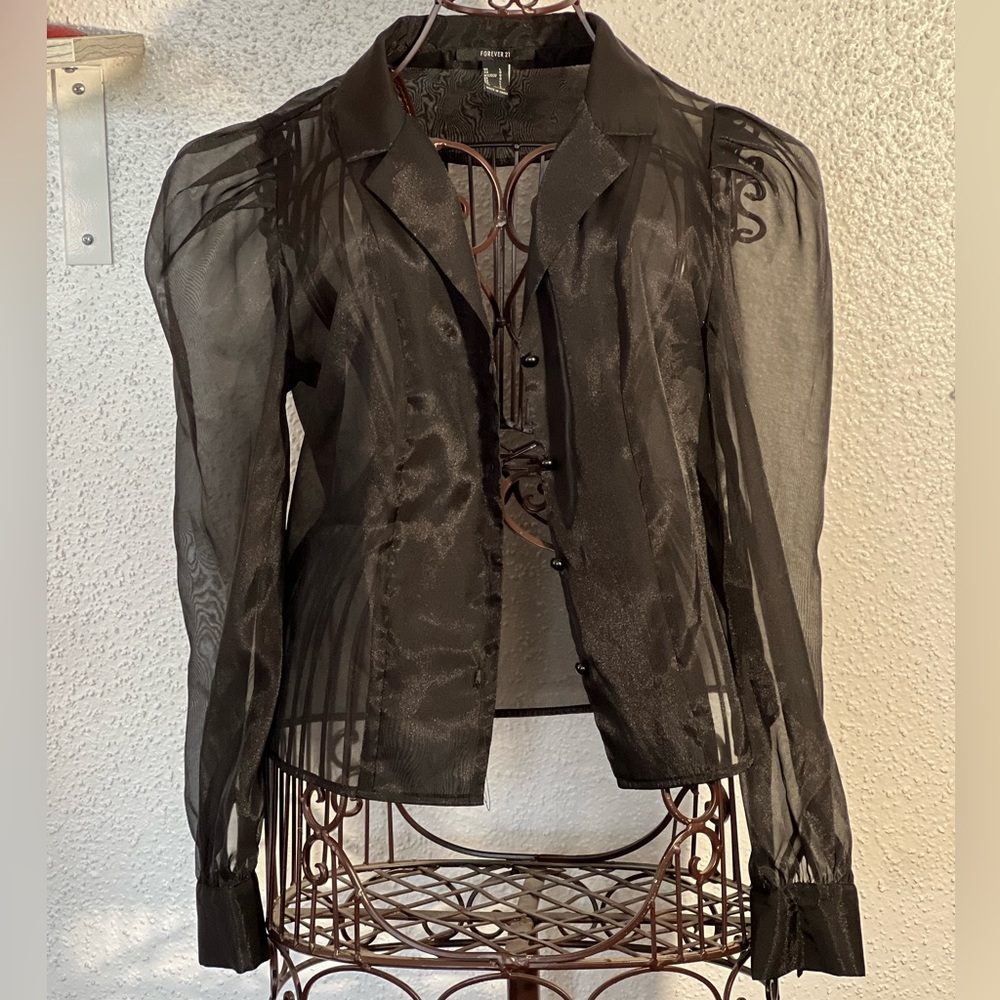 Sheer black jacket
